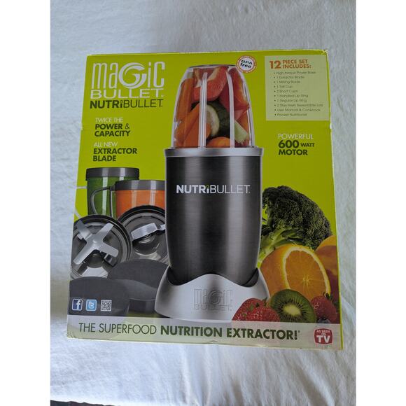 Nutribullet Original Magic Bullet Blender 600W Silver Stainless Steel Blades - Picture 2 of 16